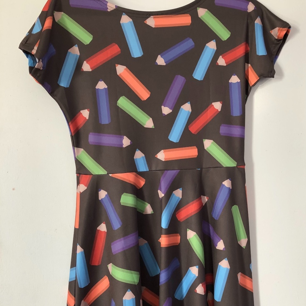 CowCow pencil pattern skater dress